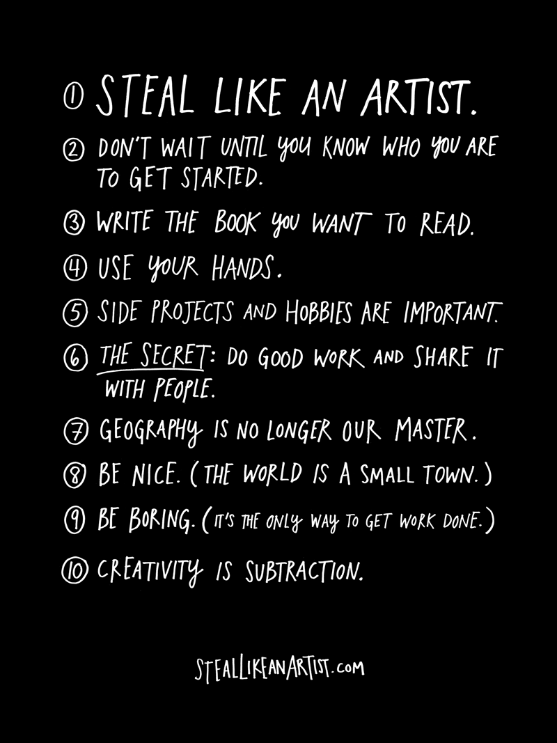 Steal Like an Artist | Austin Kleon