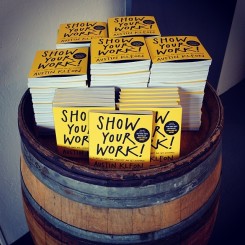 Barrel of books (photo by @jgspdx)