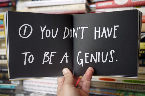 you don't have to be a genius