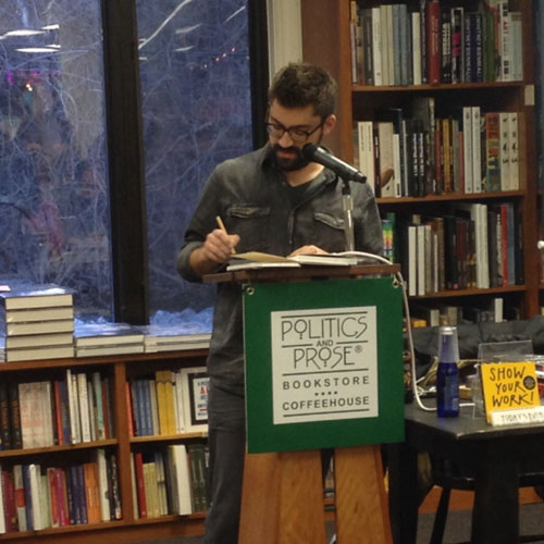 Drawing at Politics and Prose (image credit: @politics_prose on twitter)