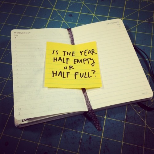 is the year half empty or half full