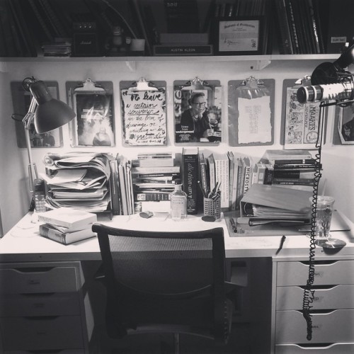 my reading desk