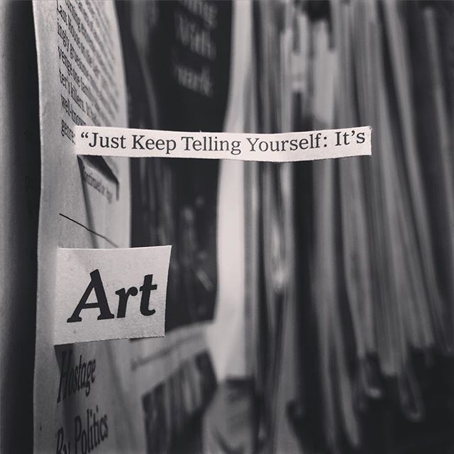 just keep telling yourself it's art