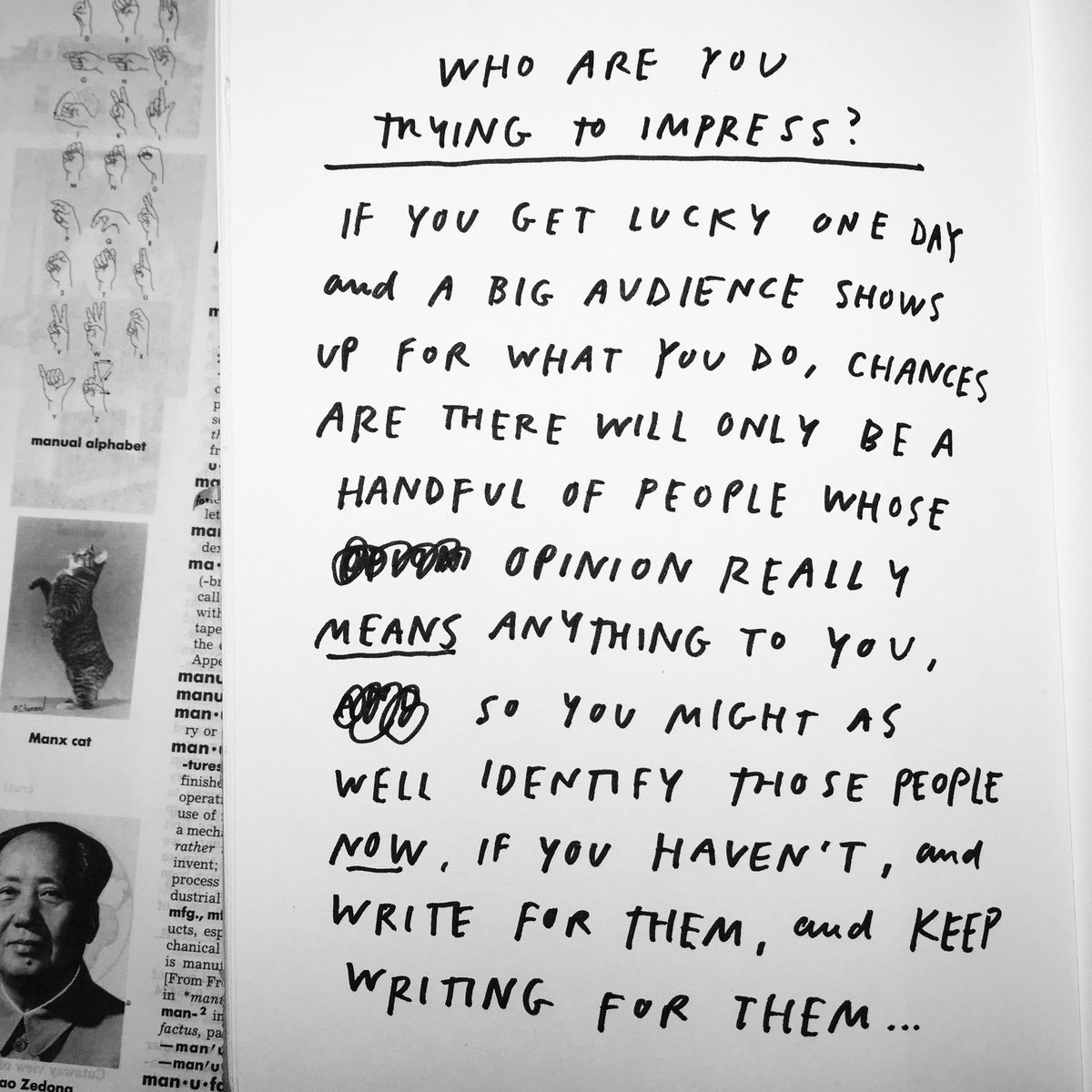 A handful of people
