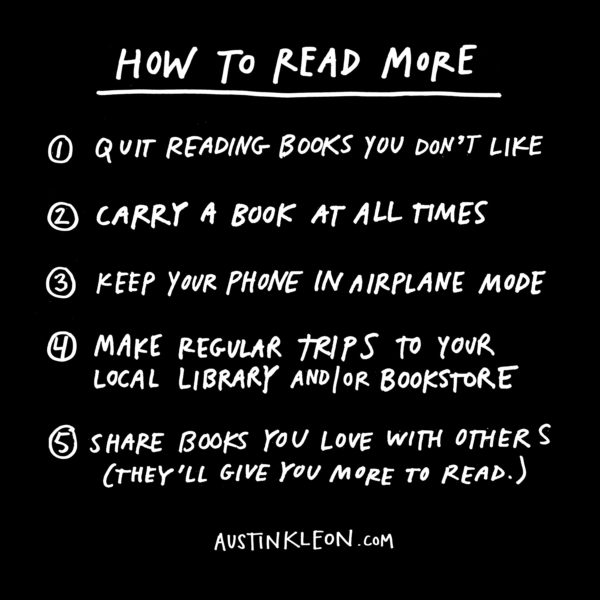 How to read more - Austin Kleon
