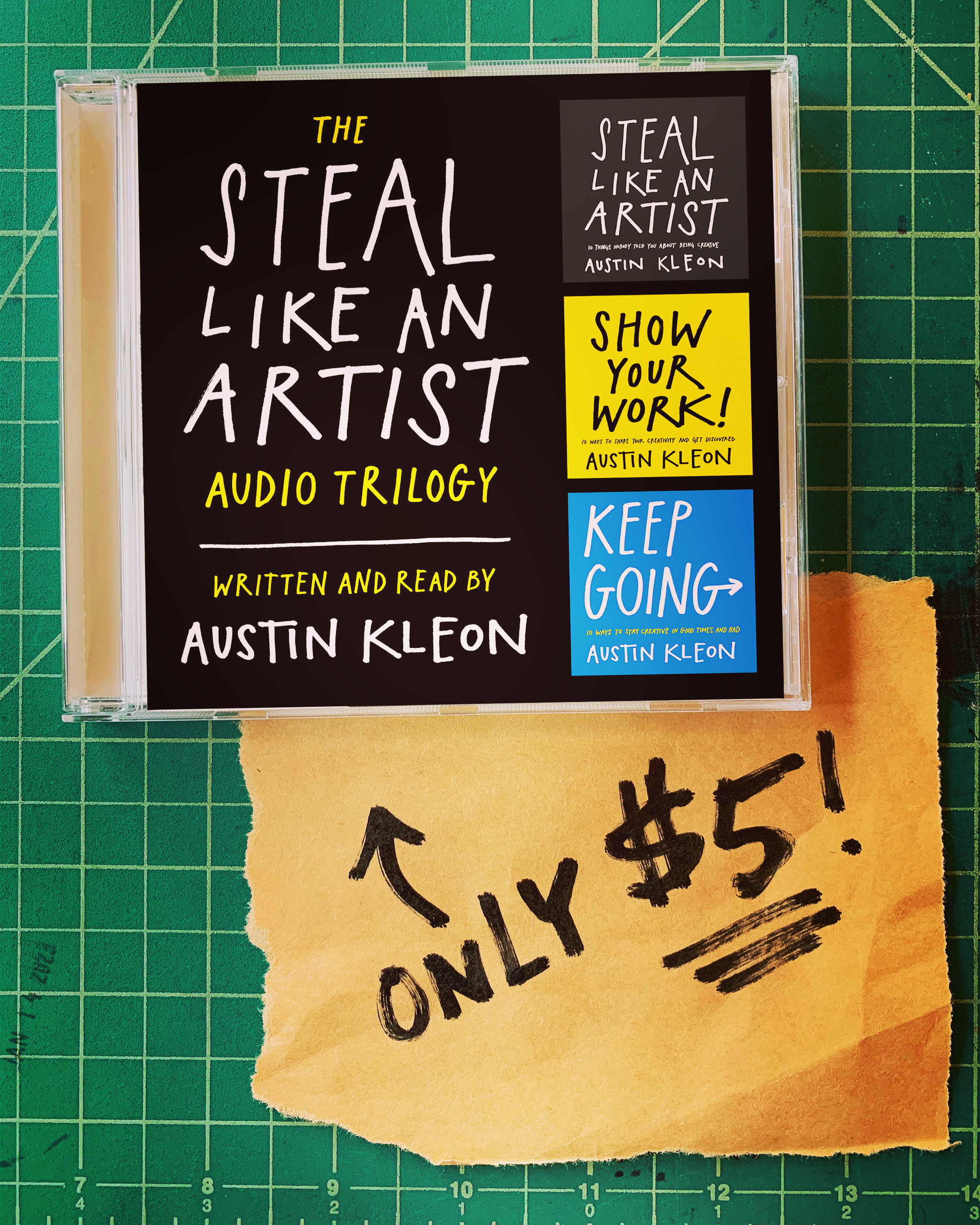 Get My Audio Trilogy For $5 - Austin Kleon